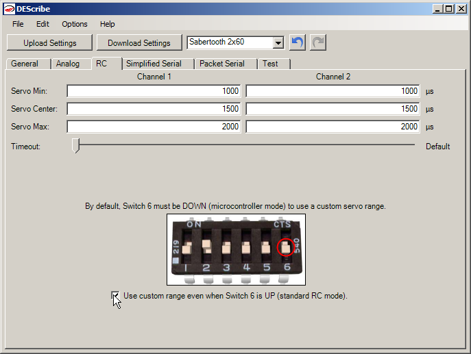 DEScribe Switch 6 Fixed Calibration